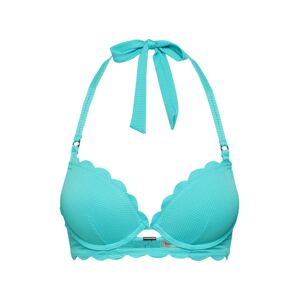 Hunkemöller Bikinový top 'Scallop Dream Plunge PU'  modrá