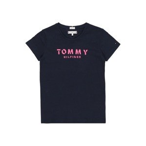 TOMMY HILFIGER Tričko 'ESSENTIAL TOMMY TEE S/S'  námornícka modrá