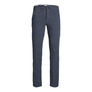 JACK & JONES Chino nohavice  tmavomodrá