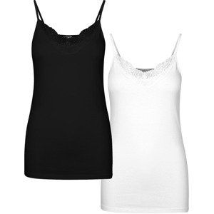 VERO MODA Top 'Inge'  čierna / biela