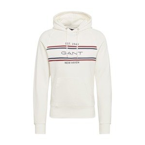 GANT Sveter 'Stripe Sweat Hoodie'  biela