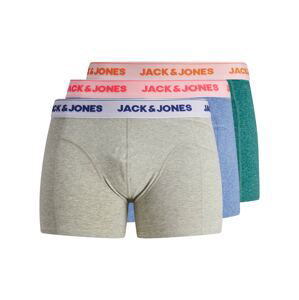 JACK & JONES Boxerky  svetlomodrá / zelená melírovaná / sivá melírovaná / melónová / svetlooranžová