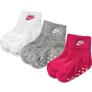 Nike Sportswear Ponožky  sivá / ružová / biela
