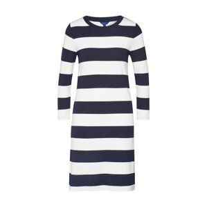 GANT Šaty 'D2. BARSTRIPED JERSEY DRESS'  šedobiela / tmavomodrá