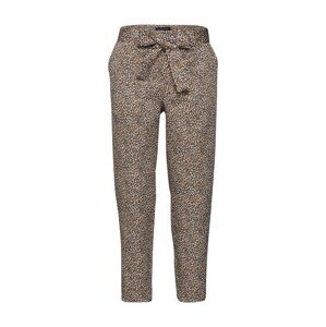 Banana Republic Nohavice 'UTILITY STRAIGHT WAIST TENCEL LEOPARD'  čierna / hnedá