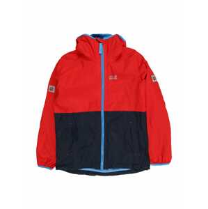 JACK WOLFSKIN Outdoorová bunda 'Rainy Days'  červená / tmavomodrá