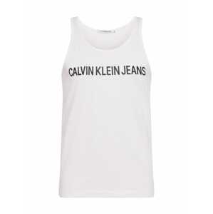 Calvin Klein Jeans Tričko 'INSTITUTIONAL'  čierna / biela