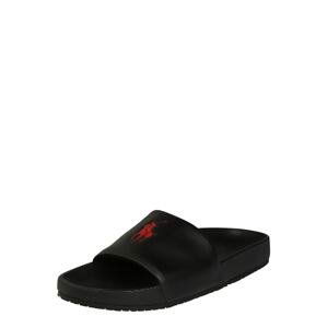 Polo Ralph Lauren Šľapky 'CAYSON-SANDALS-CASUAL'  červená / čierna