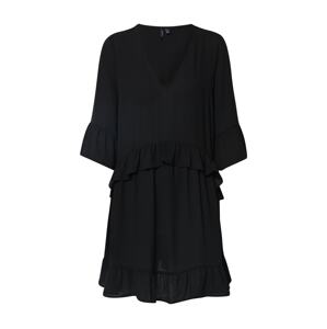 VERO MODA Letné šaty 'VMCASSIE ZIGGA 3/4 TUNIC'  čierna