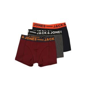 JACK & JONES Nohavičky  námornícka modrá / sivá melírovaná / oranžová / tmavočervená / čierna / biela