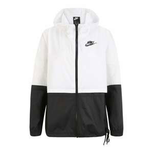 Nike Sportswear Prechodná bunda 'Woven'  biela / čierna