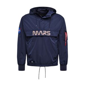 ALPHA INDUSTRIES Prechodná bunda 'Mars Mission'  tmavomodrá / sivá / biela / hrdzavohnedá