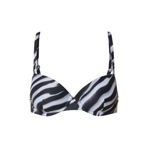 Hunkemöller Bikinitop 'Zebra Demi'  čierna