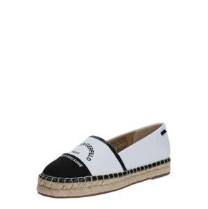 Karl Lagerfeld Espadrilky 'KAMINI'  čierna / biela