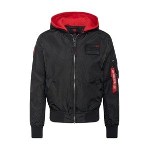 ALPHA INDUSTRIES Prechodná bunda  červená / čierna