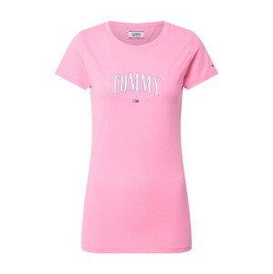 Tommy Jeans Tričko 'TJW TOMMY SCRIPT TEE'  ružová