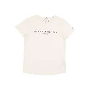 TOMMY HILFIGER Tričko 'ESSENTIAL'  biela