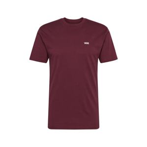 VANS Tričko 'LEFT CHEST LOGO TEE'  vínovo červená