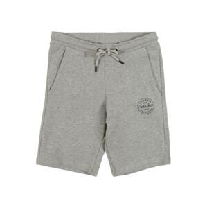 Jack & Jones Junior Nohavice  sivá melírovaná / čierna