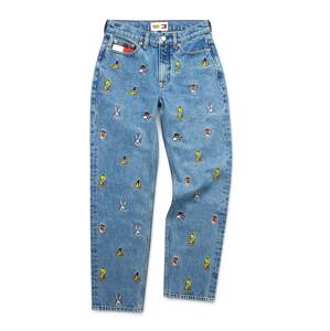 Tommy Jeans Džínsy 'TJW LOONEY TUNES MOM'  modrá denim