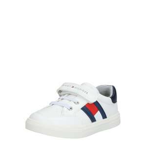 TOMMY HILFIGER Tenisky  biela / červená / tmavomodrá