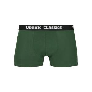 Urban Classics Boxerky  tmavozelená / sivá melírovaná / čierna / biela