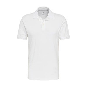 GAP Tričko 'V-SOLID PIQUE POLO'  biela