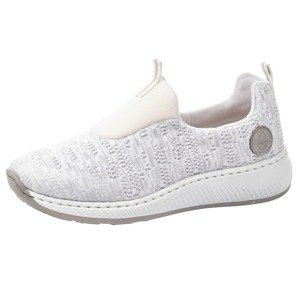 RIEKER Slip-on obuv 'N5595'  biela / sivá