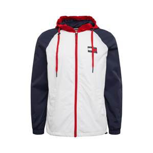 Tommy Jeans Prechodná bunda  tmavomodrá / červená / biela