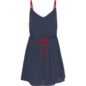Tommy Jeans Letné šaty  námornícka modrá / červená