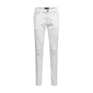 JACK & JONES Nohavice 'JJIGLENN JJICON AMA WHITE'  biela