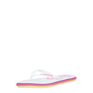 Superdry Žabky 'NEON RAINBOW SLEEK'  biela / ružová