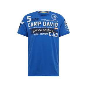 CAMP DAVID Tričko  tmavomodrá / modrá / biela