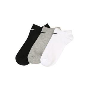 NIKE Športové ponožky  biela / čierna / sivá