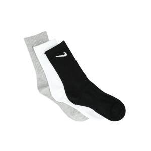 NIKE Športové ponožky  sivá / čierna / biela