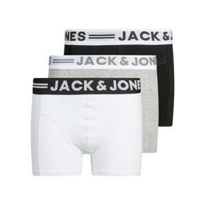 JACK & JONES Nohavičky  sivá / čierna / biela