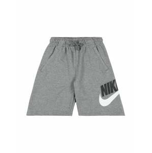 Nike Sportswear Nohavice  sivá melírovaná / čierna / biela