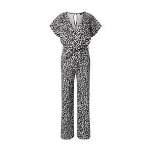 SISTERS POINT Jumpsuit 'GIRL-JU.V3'  čierna / krémová