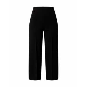 Miss Selfridge Nohavice s pukmi 'Black Scuba Wide Leg Trouser'  čierna