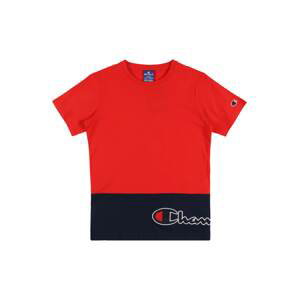 Champion Authentic Athletic Apparel T-Shirt 'Crewneck'  červená