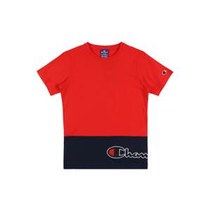 Champion Authentic Athletic Apparel T-Shirt 'Crewneck'  červená