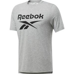 REEBOK Funkčné tričko 'Workout Ready Supremium'  čierna / svetlosivá