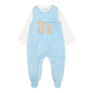 JACKY Body 'BASIC LINE Newborn'  svetlomodrá / biela