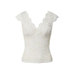 ONLY Top 'ONLALBA S/S V-NECK TOP JRS'  šedobiela