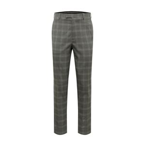 BURTON MENSWEAR LONDON Chino nohavice 'GREY FINE CHECK SKINNY'  sivá