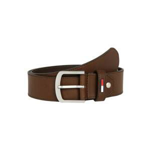 Tommy Jeans Opasky 'TJM RUBBER  INLAY ADJ BELT 4.0'  tmavohnedá