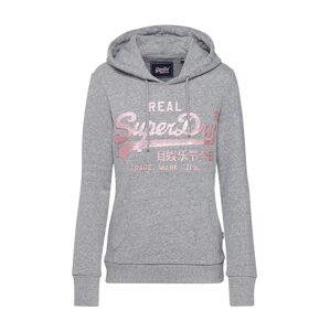 Superdry Mikina  ružová / sivá