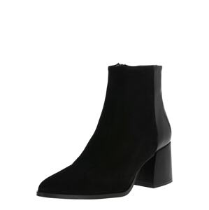 VERO MODA Členkové čižmy 'VMNOLA LEATHER BOOT'  čierna