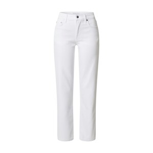 NU-IN Džínsy 'Mid Rise Straight Leg Jeans'  biela