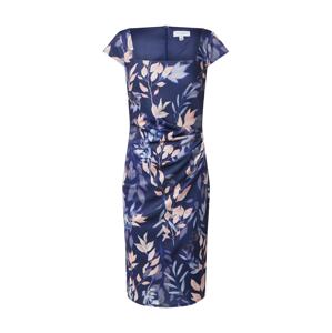 Dorothy Perkins Šaty 'LILLIE AND FRANK NAVY FLORAL SQUARE NECK DRESS'  zmiešané farby / námornícka modrá